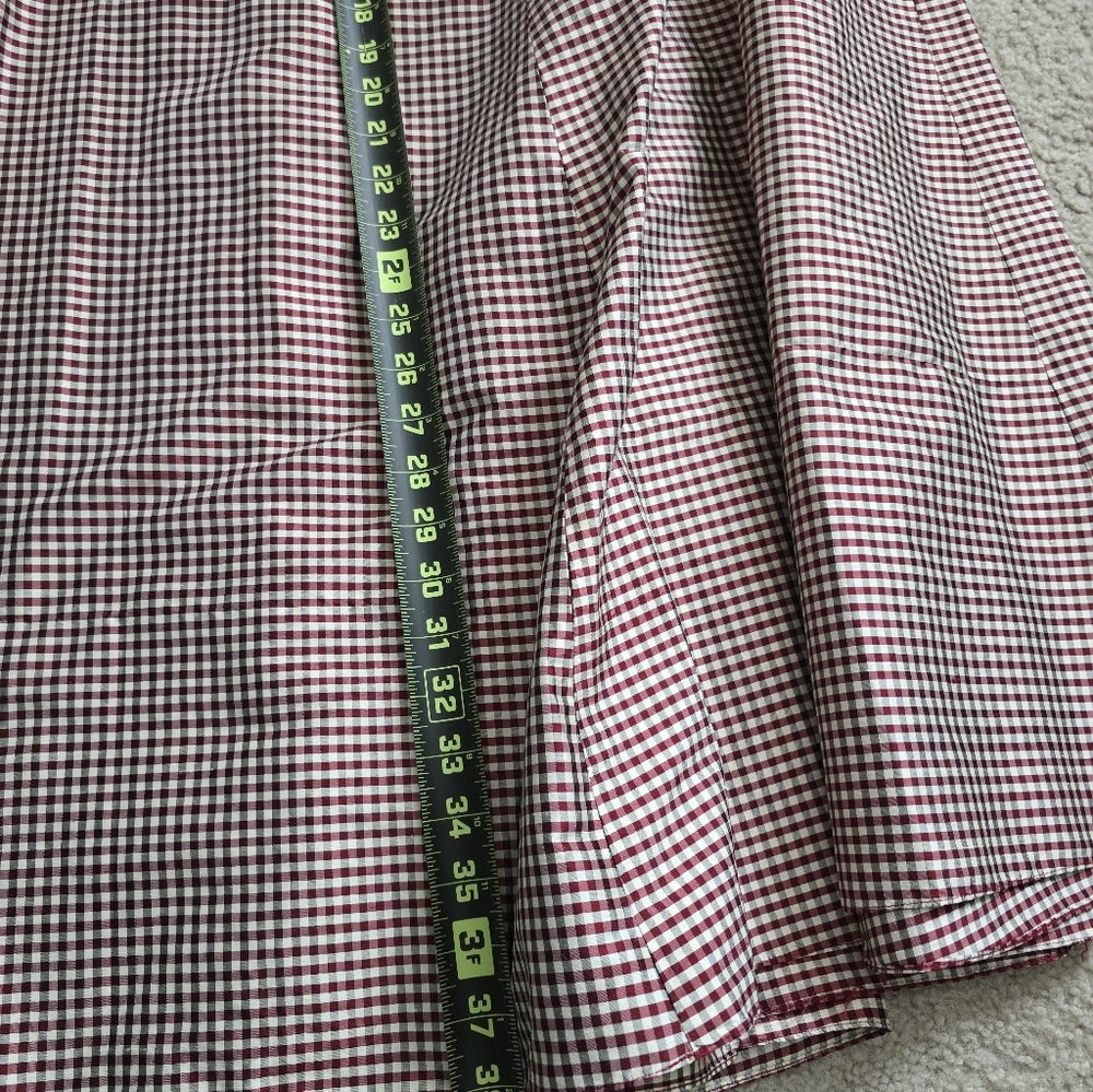 NWT Vintage Areli Red Check Maxi Skirt Size 4 - Picture 7 of 10